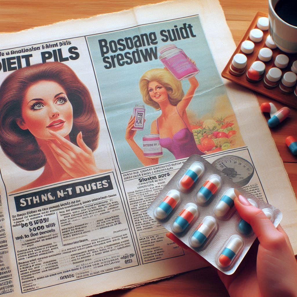 The essay warns against diet pills, emphasizing healthy weight loss through nutrition and exercise.